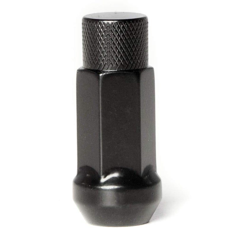 Circuit Performance Forged Steel Extended Closed End Hex Lug Nut for Aftermarket Wheels: 12x1.5 Black - 20 Piece Set + Tool - Image 2